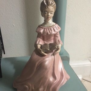 Porcelain Figure Girl Reading a book
